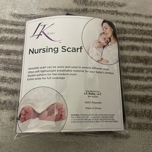 Black Versatile Nursing Scarf/ Carseat Cover